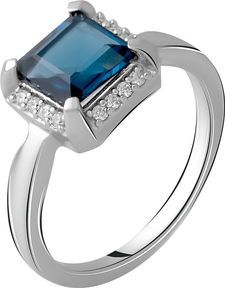 

Серебряное кольцо SilverBreeze с натуральным топазом Лондон Блю 1.603ct 2062264 18 размер, 18 размер