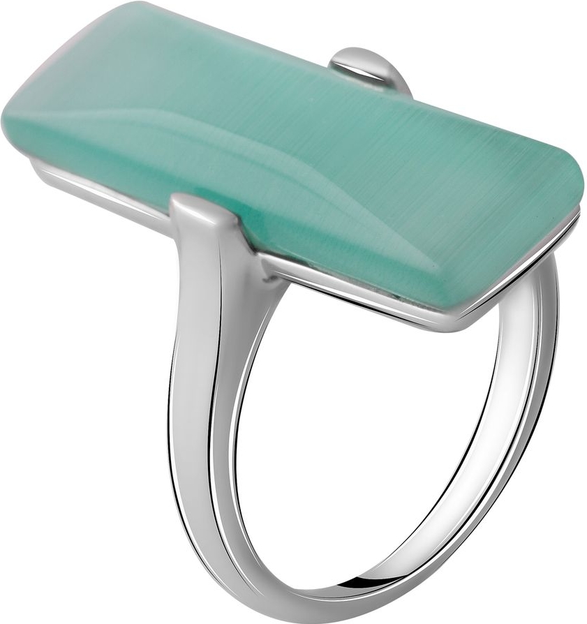 

Серебряное кольцо SilverBreeze с кошачим глазом 2053941 17 размер, 17 размер