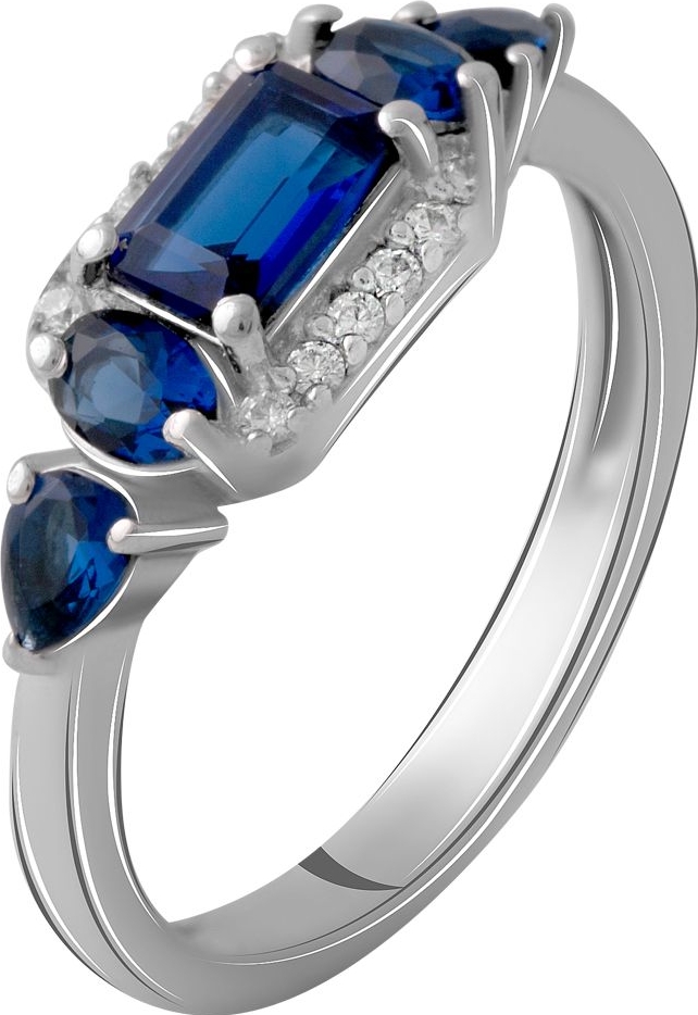 

Серебряное кольцо SilverBreeze с сапфиром nano 1.13ct 2059264 18.5 размер, 18.5 размер