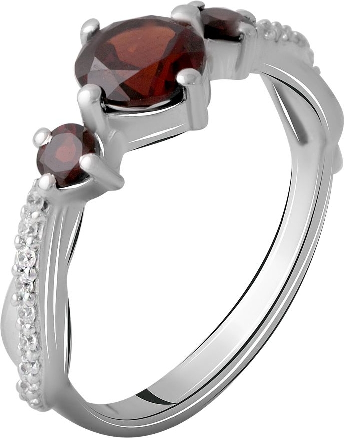 

Серебряное кольцо SilverBreeze с натуральным гранатом 1.47ct 2061519 17 размер, 17 размер