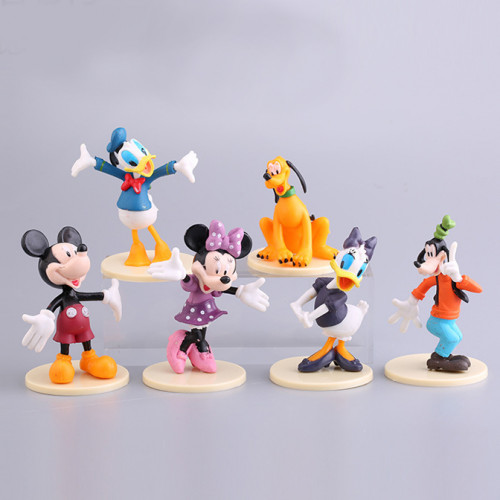

Набор аниме фигурок из мультфильма Микки Маус 8 см - 6 шт Mickey Mouse