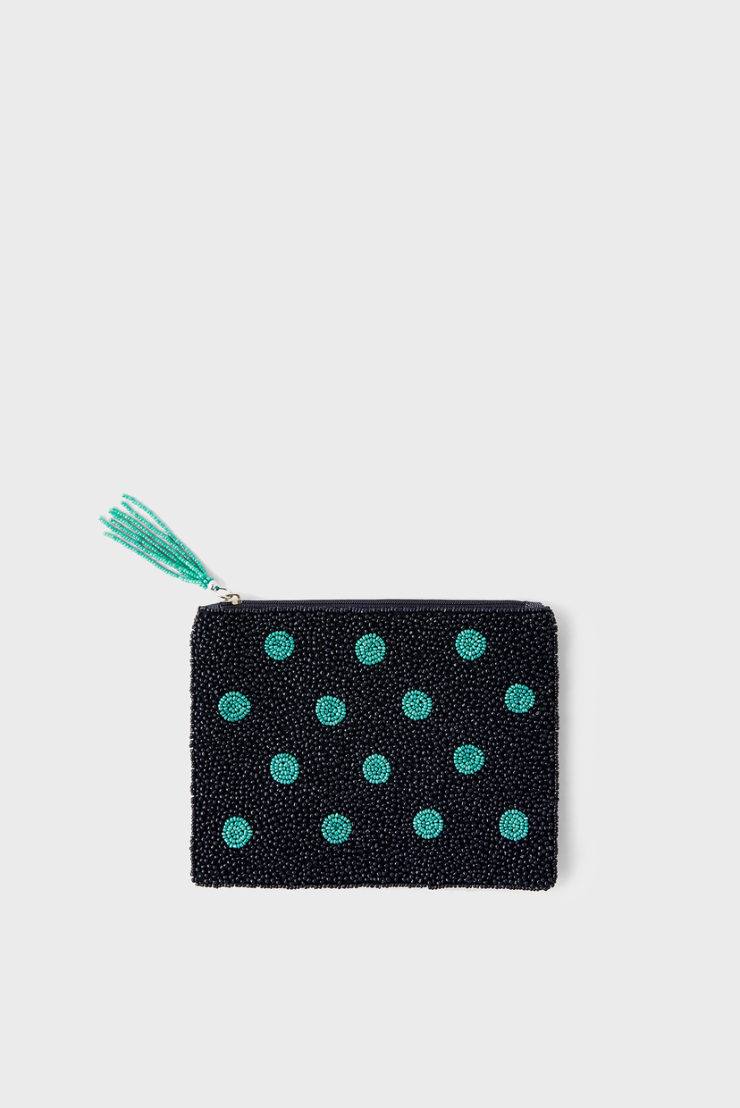 

Женский темно-синий кошелек BEADED SPOT POUCH Accessorize OS 189030