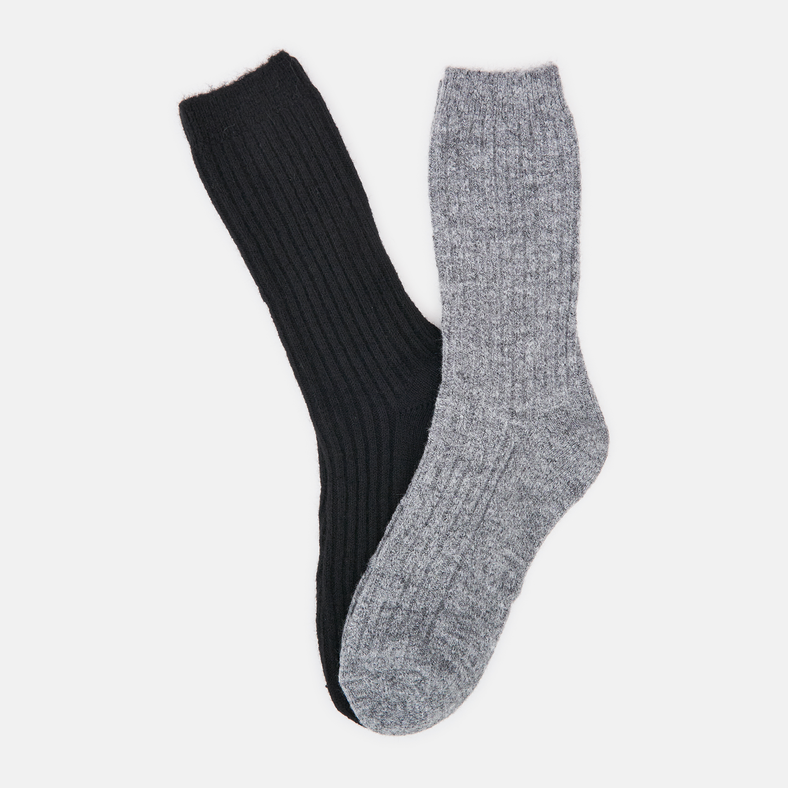 

Носки (2 пары) H&M 40 42 серый, черный 608789747