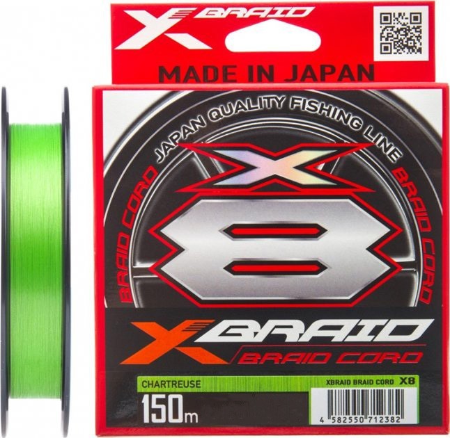 

Шнур YGK X-Braid Braid Cord X8 150 м #0.4/0.104 мм 10lb/4.5 кг