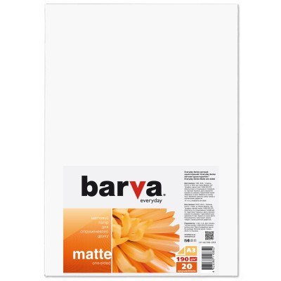 

Бумага Barva A3 Everyday Matted 190г 20с (IP-AE190-293)