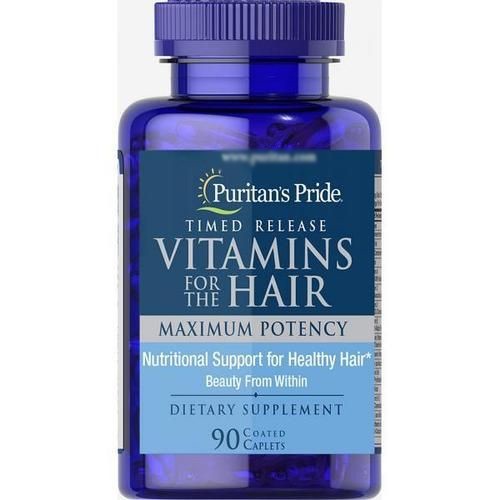 

Витамины для женщин Puritan's Pride Vitamins for hair Time Release 90 капсул