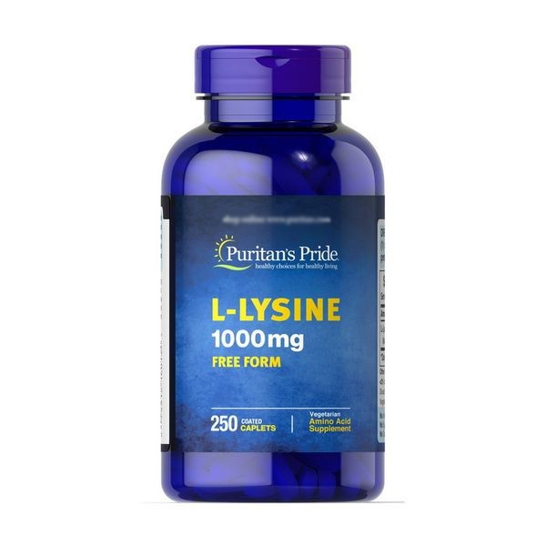 

Лизин Puritan's Pride L-Lysine 1000 mg free form 250 таблеток