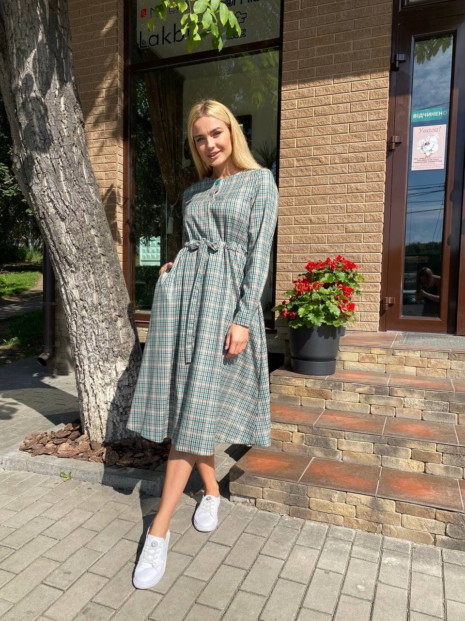 

Плаття Style-Nika Лира  Бирюзово-молочный 2168/2, Плаття Style-Nika Лира 48 Бирюзово-молочный 2168/2