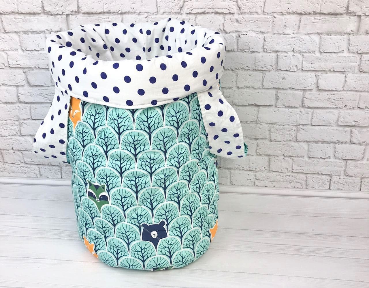 

Корзина для игрушек Moon Time Лисички с мишками в лесу 50*35 см