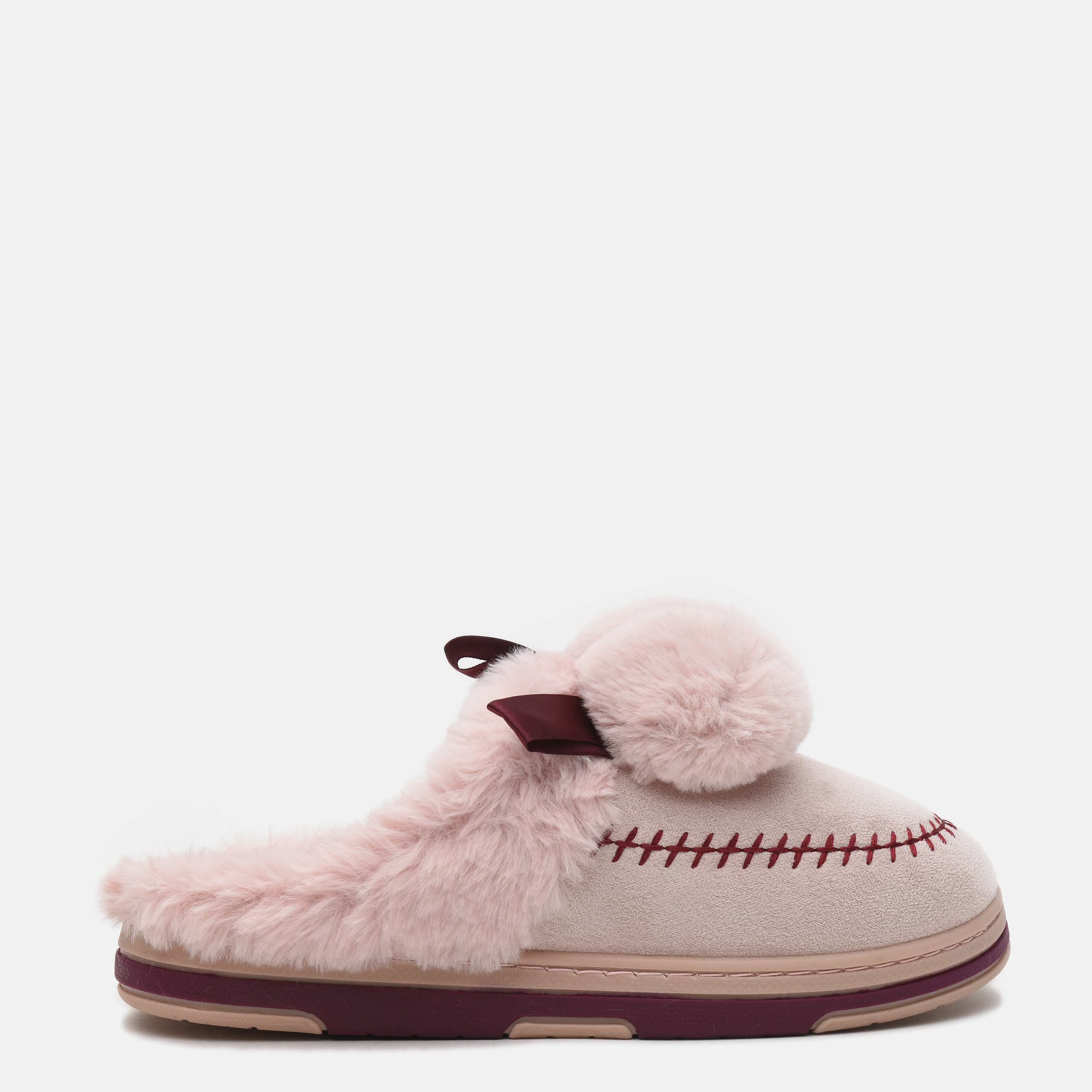 

Комнатные тапочки Slippers QF83D4_darkpink 38/39 24 см Темно-розовые