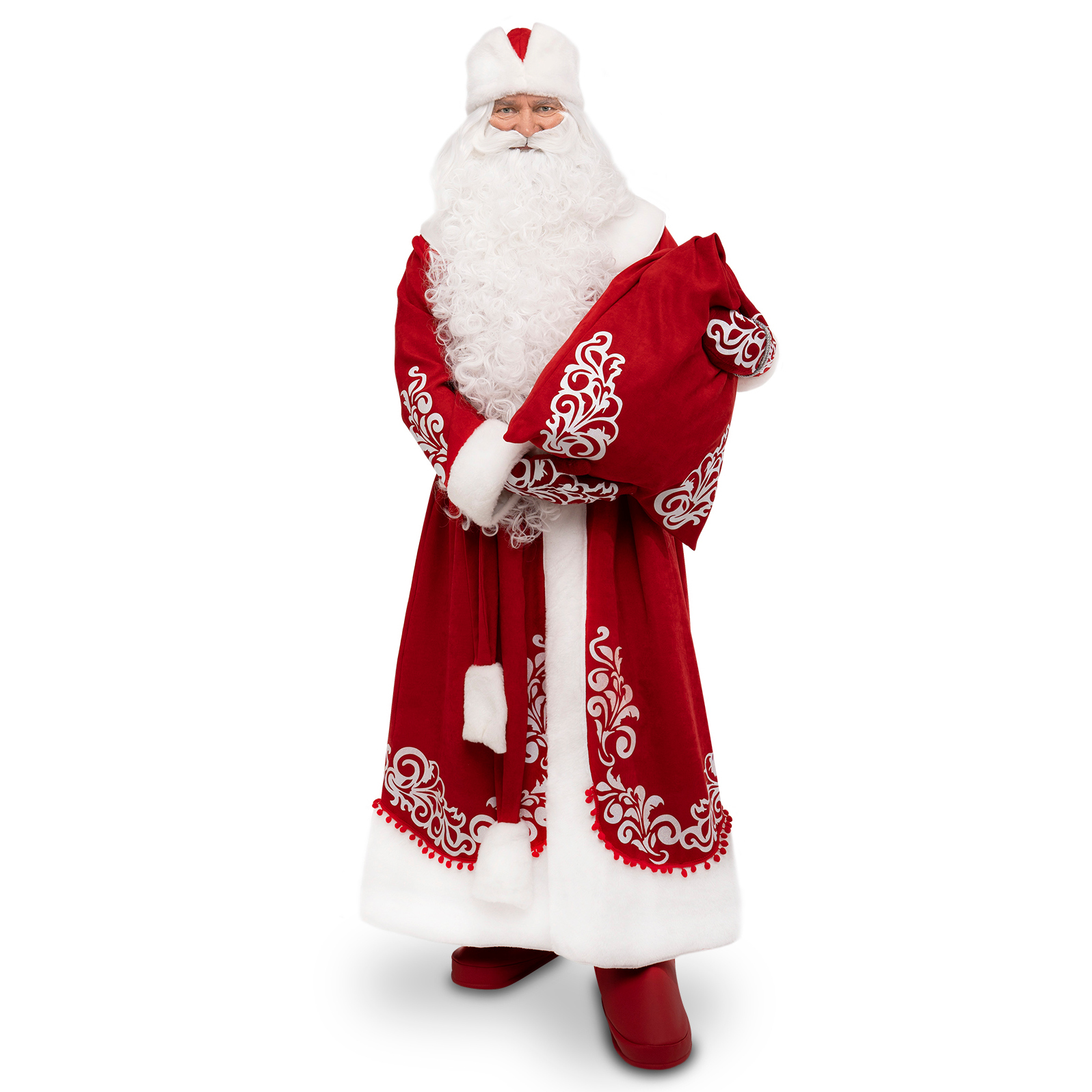 

Костюм Деда Мороза Чудесный Santa Store Красный ML 00144-ML