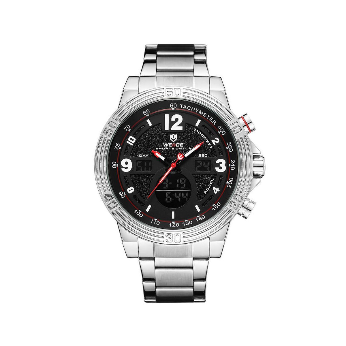 

Часы Weide Black WH6908-1C SS (WH6908-1C)