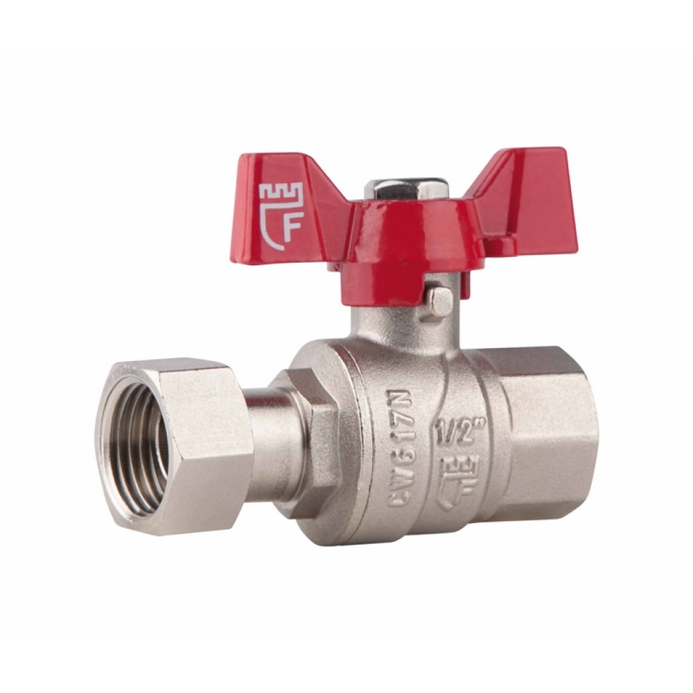 

Кран шаровой с накидной гайкой SD Forte 3/4" ВР для воды прямой SF260W20