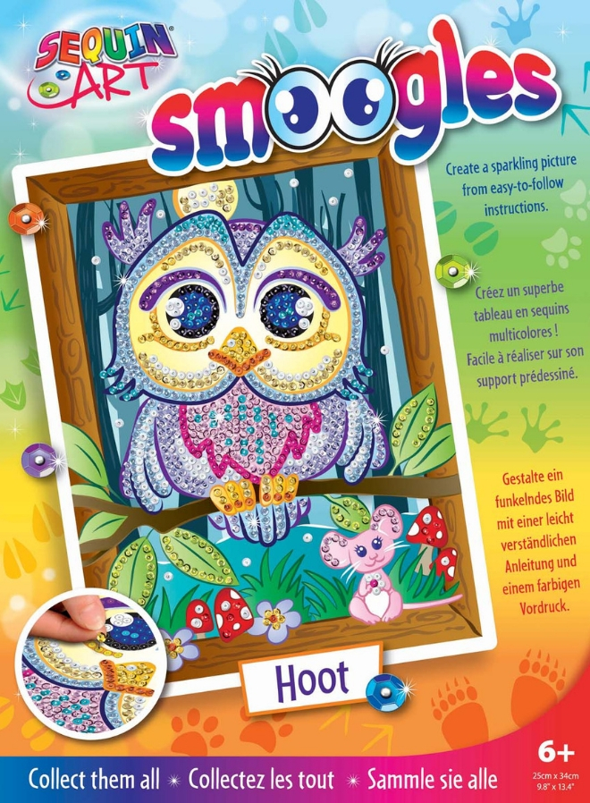 

Набор для творчества Sequin Art Smoogles Сова 25х34 см (SA1812)