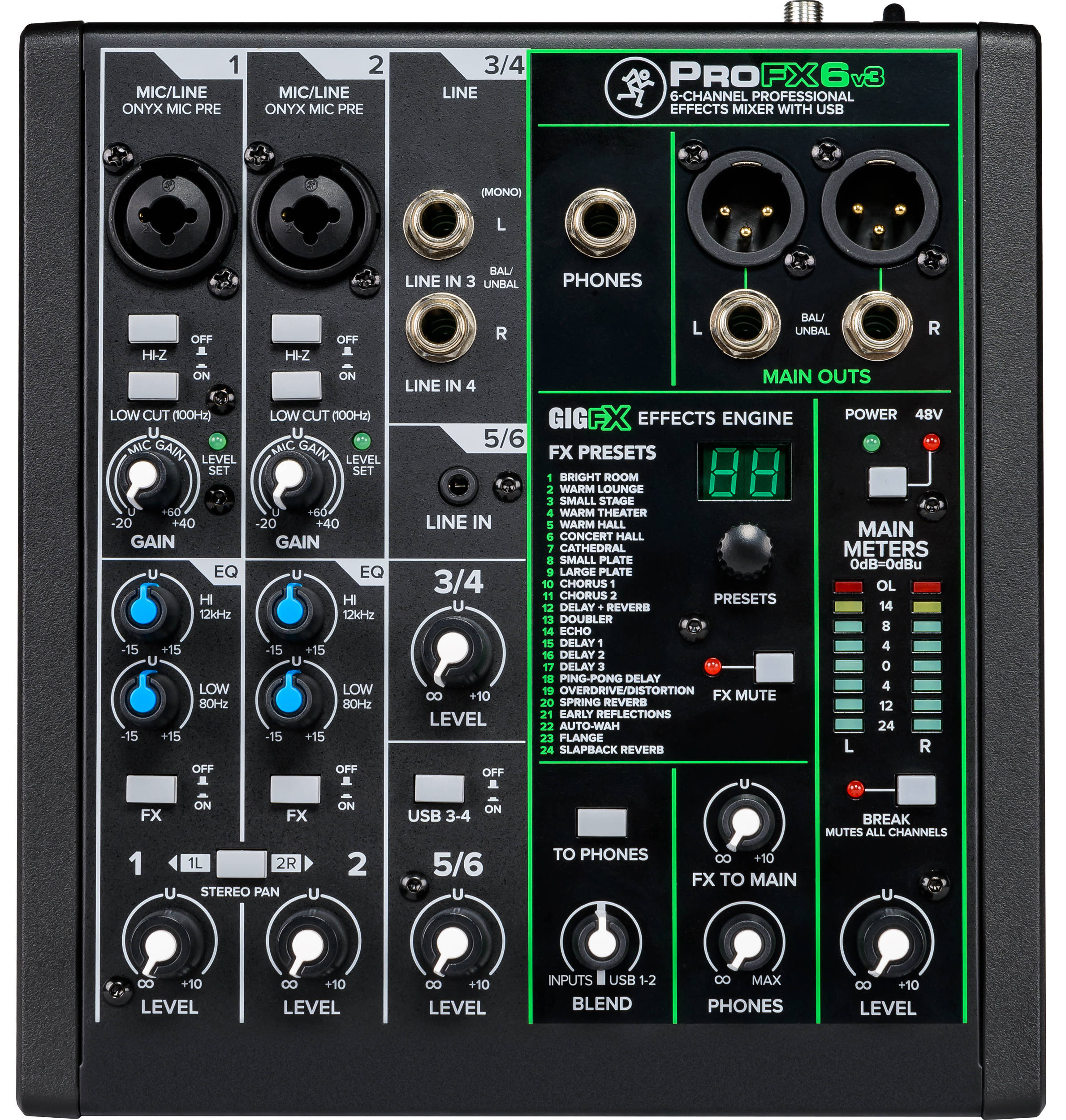 

Микшерный пульт Mackie PROFX6V3