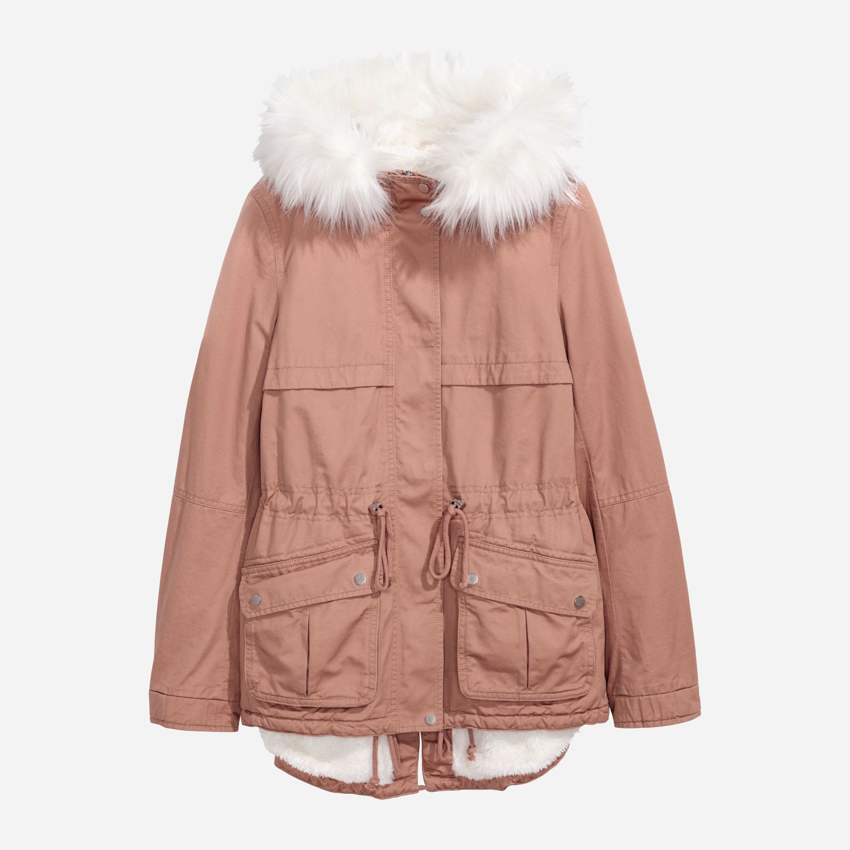 

Парка H&M XAZ092445MOTI 34 Бледно-розовая