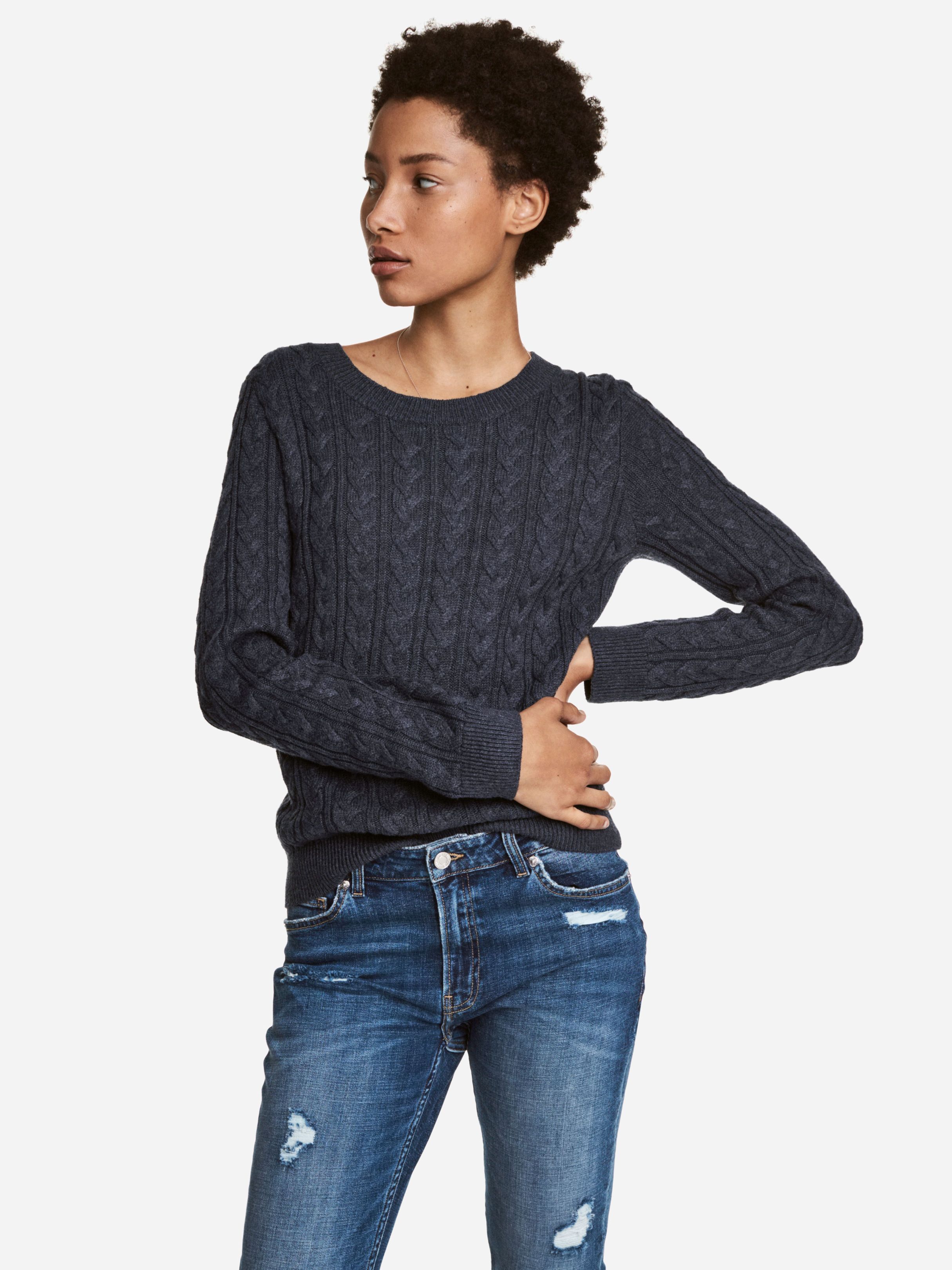 

Джемпер H&M XAZ155824WVMX M Темно-синий