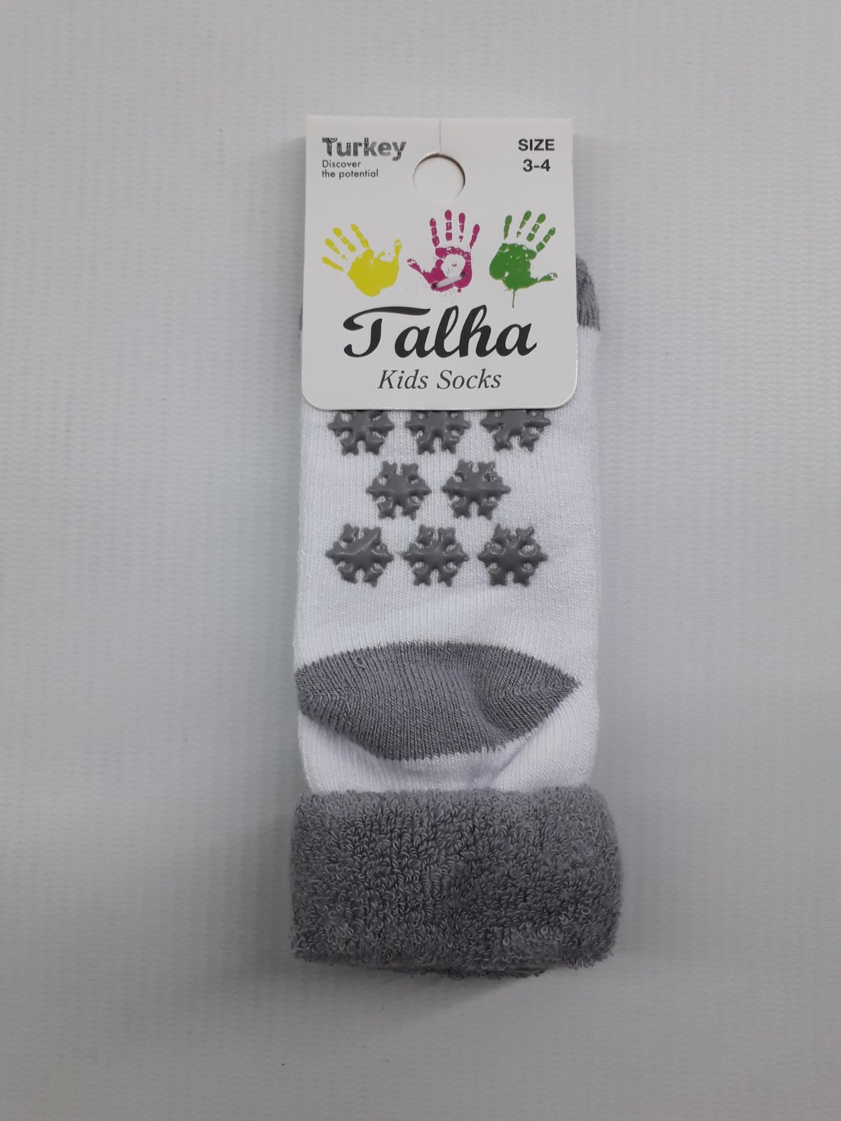 

Носки махровые отворот тормоза Talha 0110 11см(р) бело-серый