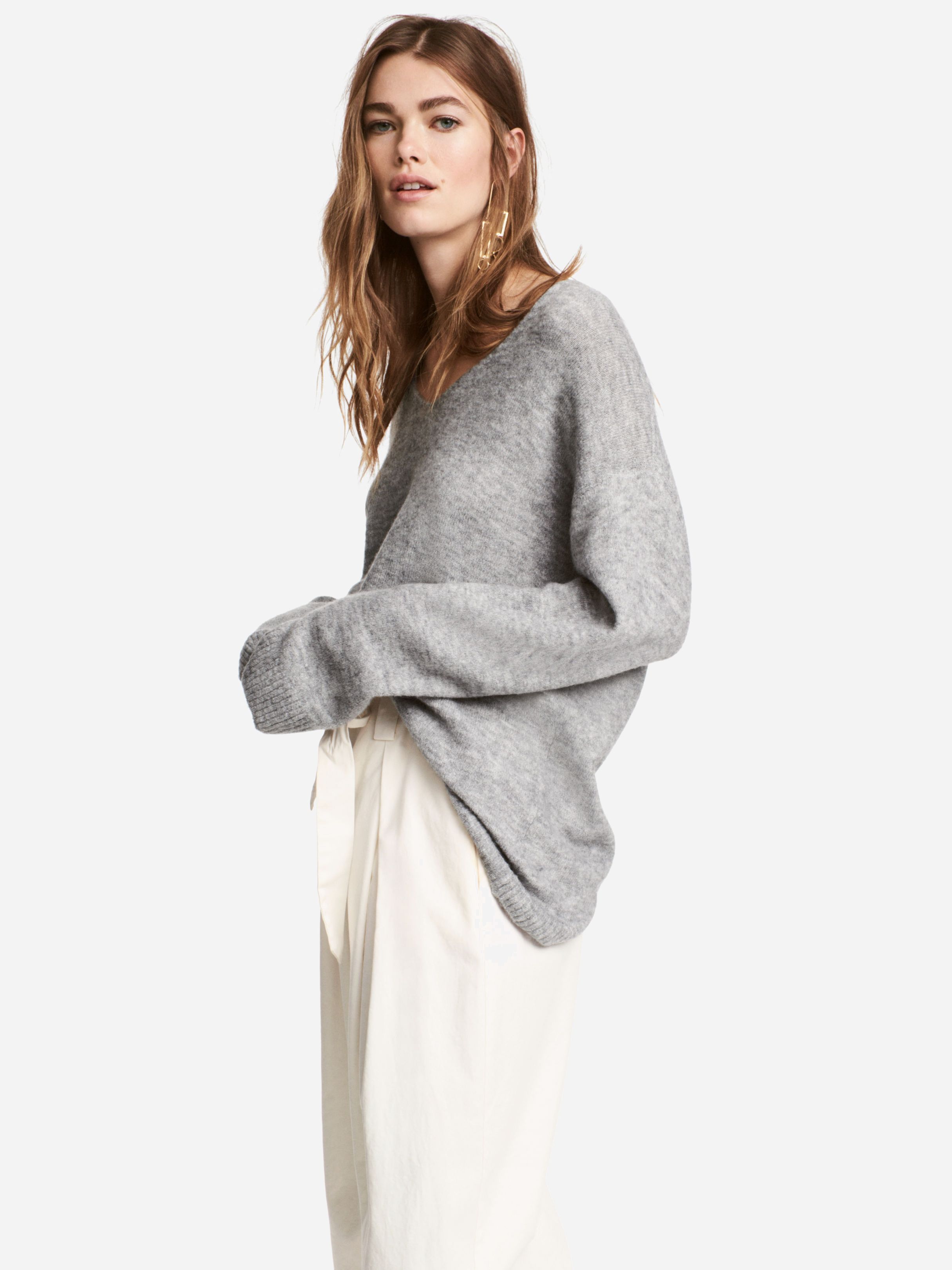 

Пуловер H&M XAZ107016ELSF  Светло-серый, Пуловер H&M XAZ107016ELSF S Светло-серый