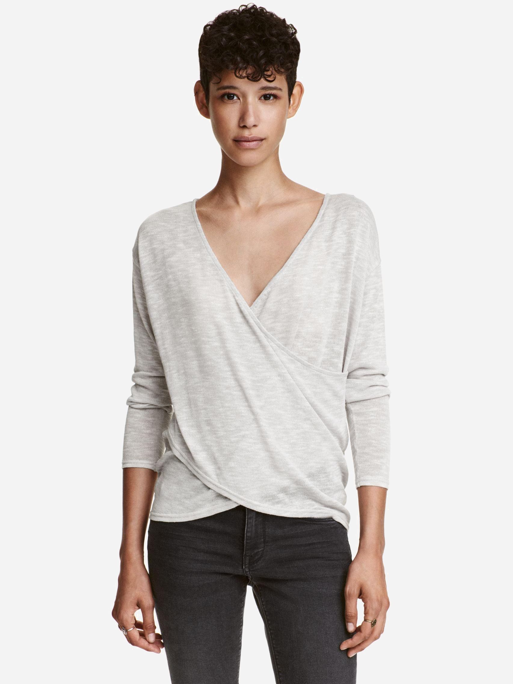 

Лонгслив H&M XAZ146834CIPF  Светло-серый, Лонгслив H&M XAZ146834CIPF L Светло-серый