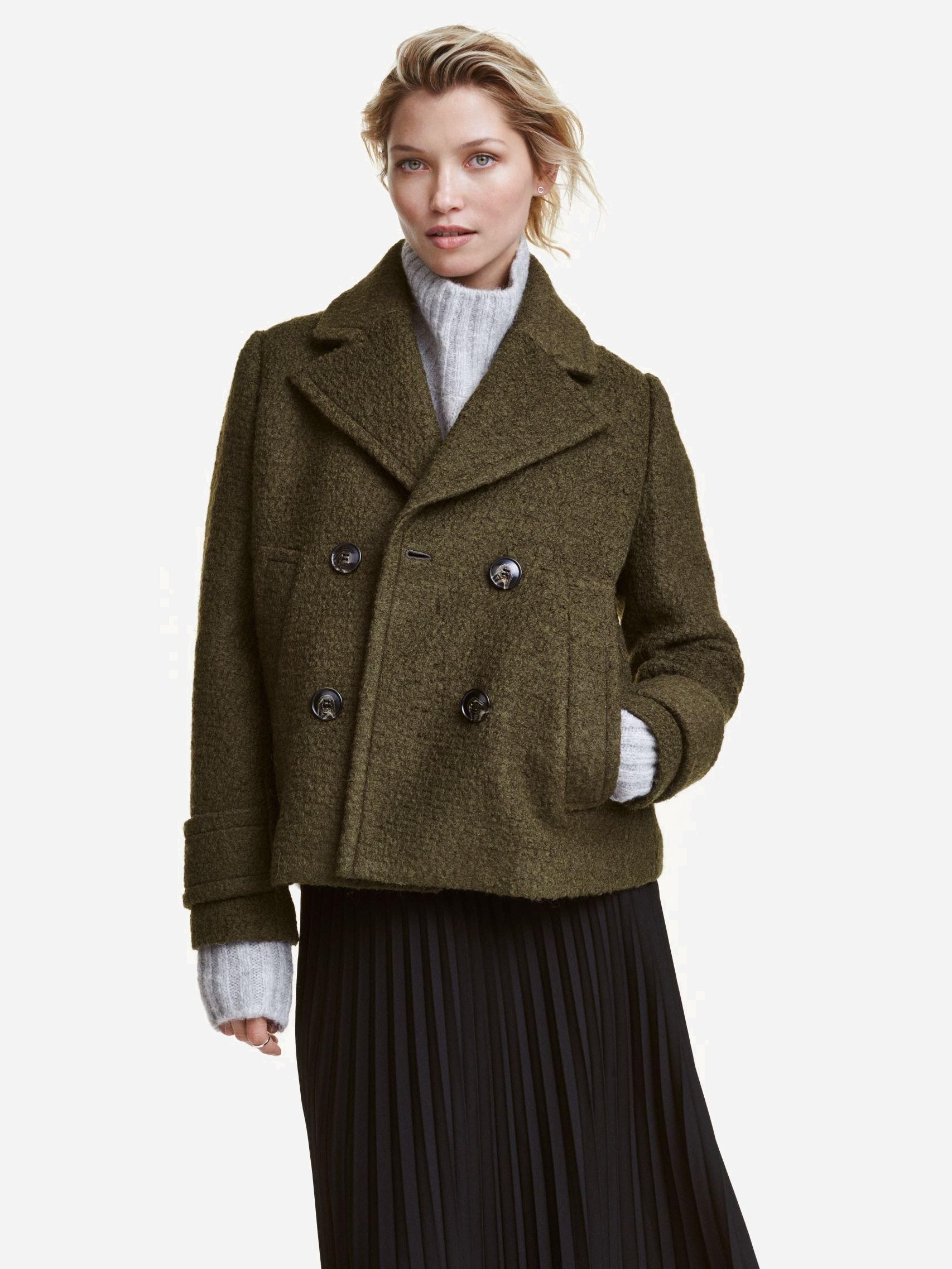 

Пальто H&M XAZ139296GEXU 46 Хаки