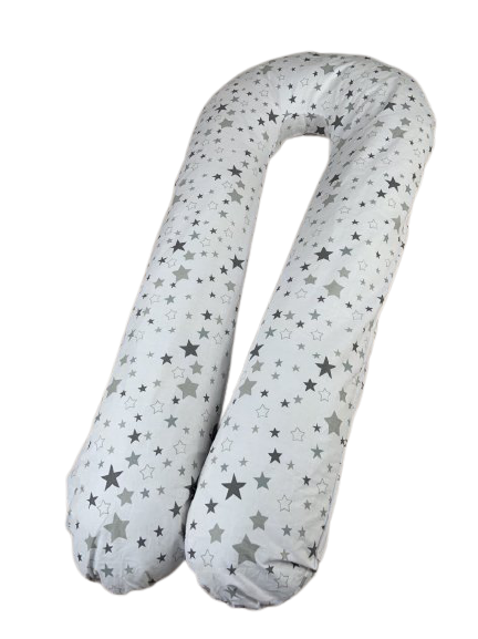 

Подушка для беременных Stars on white Белый 100% Хлопок XL 150x75х20