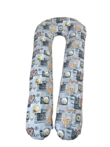 

Подушка для беременных Серый Good Gift 100% Хлопок XL 150x75х20