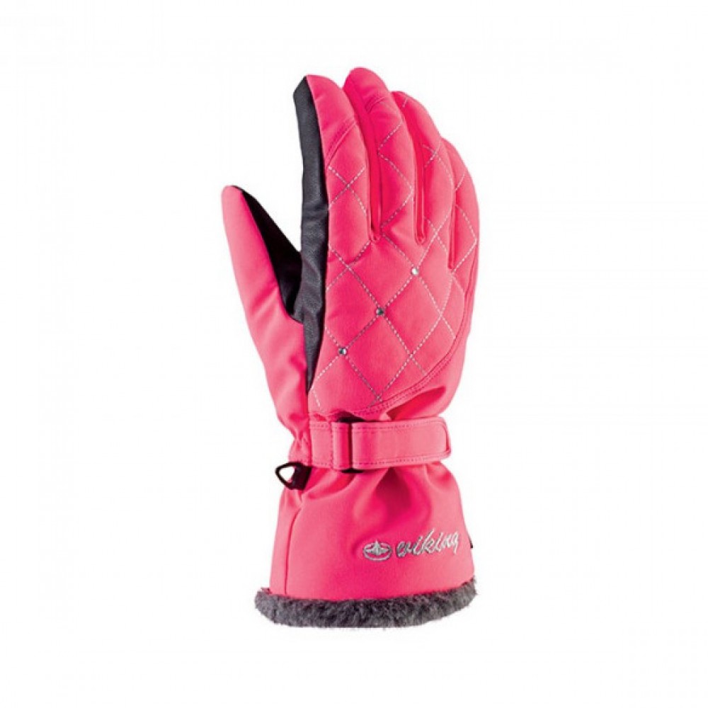 

Рукавицы горнолыжные женские Viking Crystal 6 Pink 46 перчатки розовый размер XS