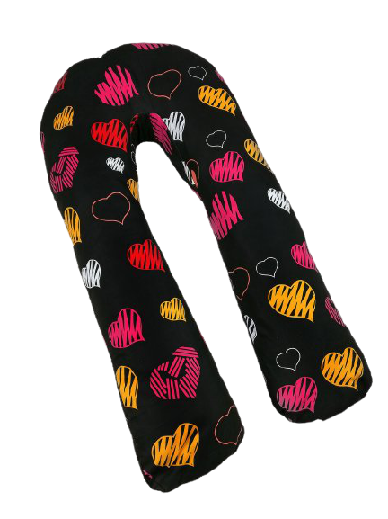 

Подушка для беременных Color Love 100% Хлопок XL Черный матовый 120x75х20