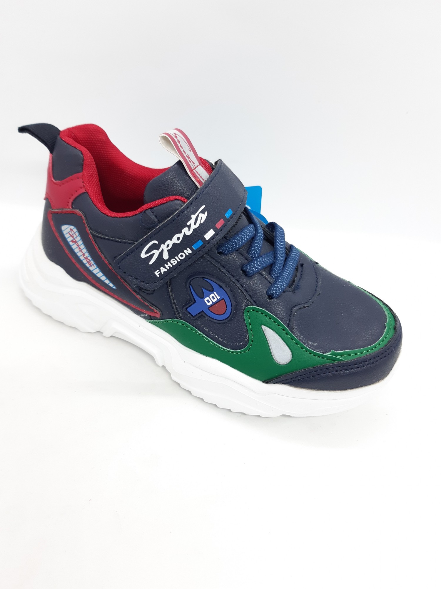 

Легкие кроссовки на мальчика Alemy Kids синие с зеленым Km-0040 33 р 21,5 см