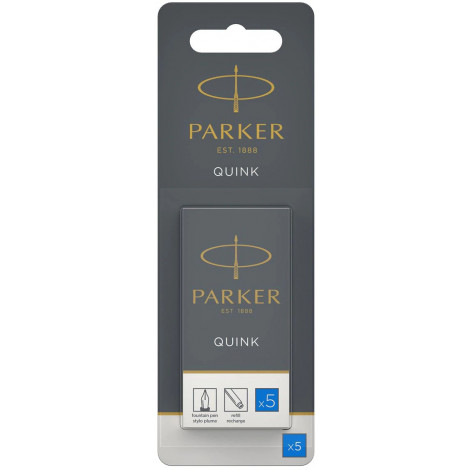 

Картриджи Parker Quink 5шт синие - блистер 11 416BLU