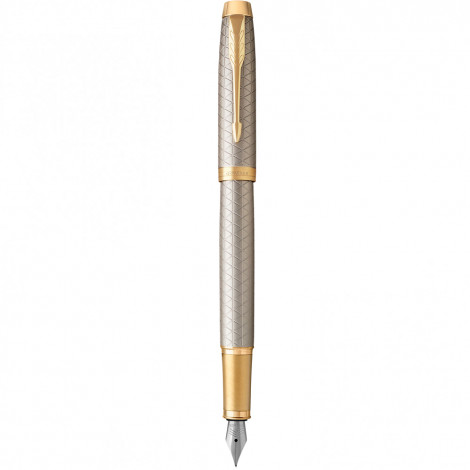 

Перьевая ручка Parker IM 17 Premium Warm Silver GT FP F 24 111