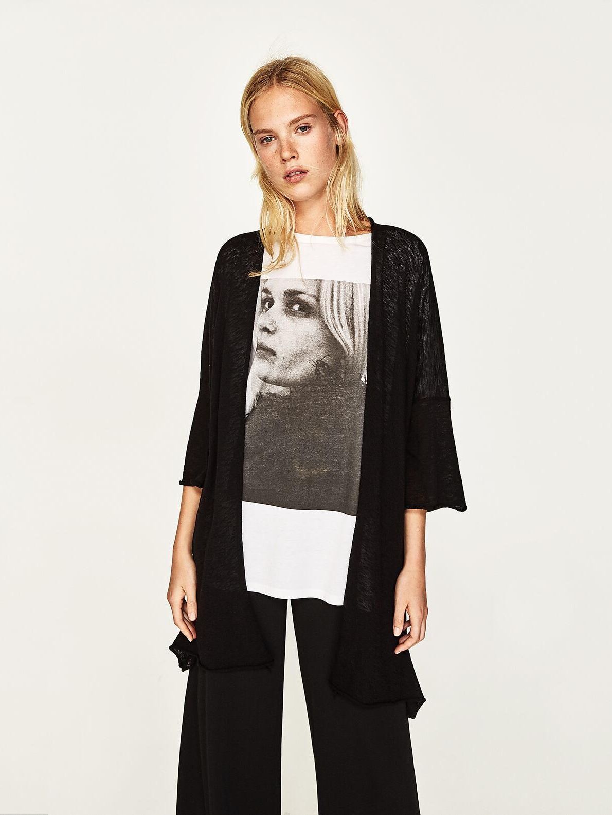 

Кардиган Zara XAZ139636BKFR L Черный