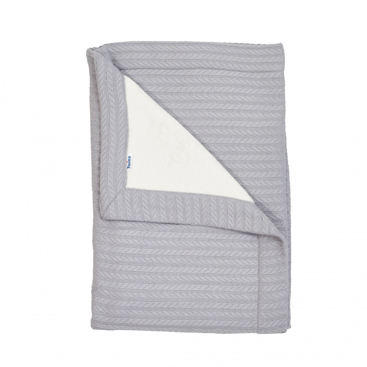 

Плед детский Twins Pastel nude 1407-TP-10 Светло-серый 100% хлопок + плюш 100 х 100 см