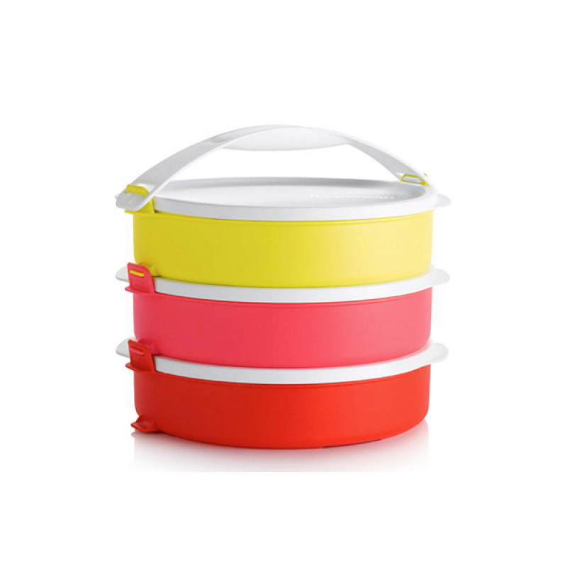 

Контейнеры для пикника Tupperware "Парад" красный, розовый, желтый (3 шт. по 900 мл)