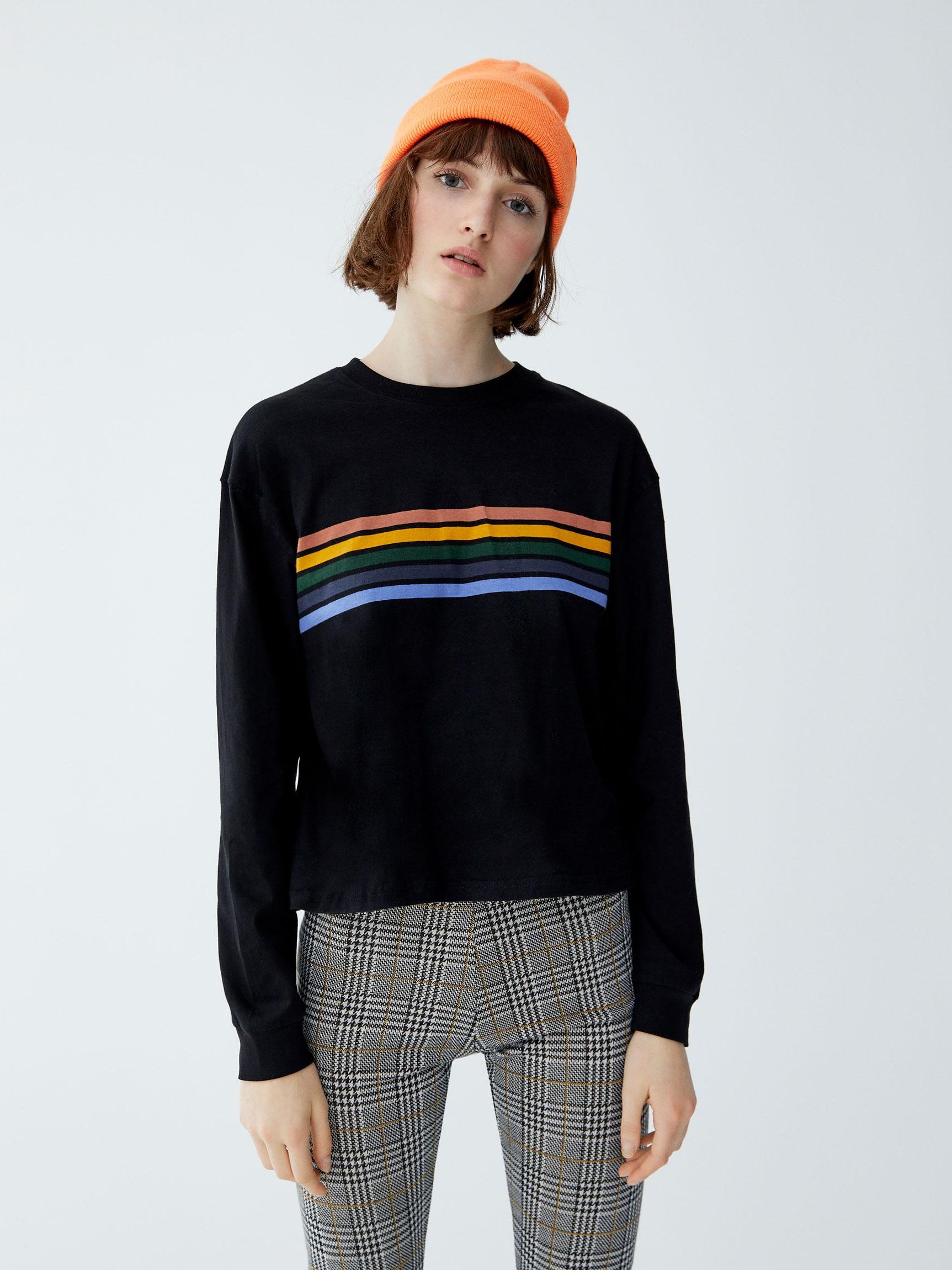 

Свитшот Pull & Bear XAZ240552WRPU  Черный, Свитшот Pull & Bear XAZ240552WRPU S Черный