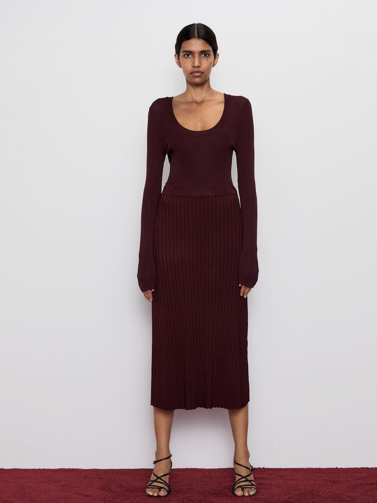 

Лонгслив Zara XAZ244664TORO  Бордовый, Лонгслив Zara XAZ244664TORO S Бордовый