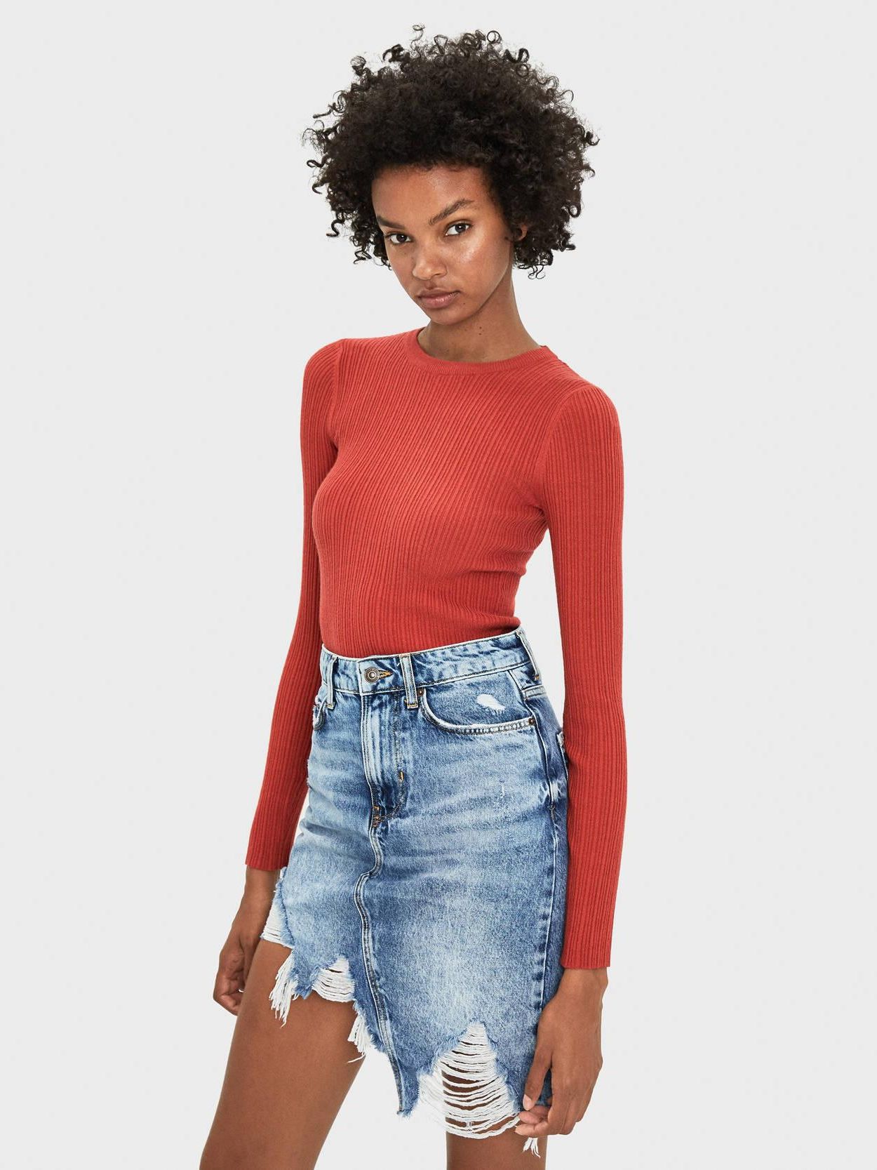

Джемпер Bershka XAZ282628ODWE  Терракотовый, Джемпер Bershka XAZ282628ODWE S Терракотовый