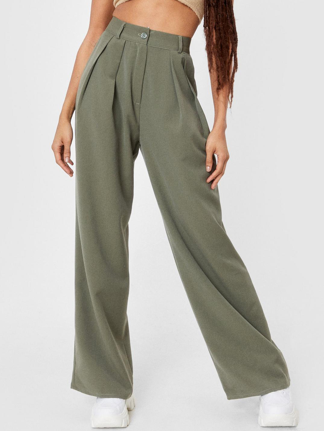

Брюки Boohoo Nasty Gal bh04400171  Хаки, Брюки Boohoo Nasty Gal bh04400171 38 Хаки