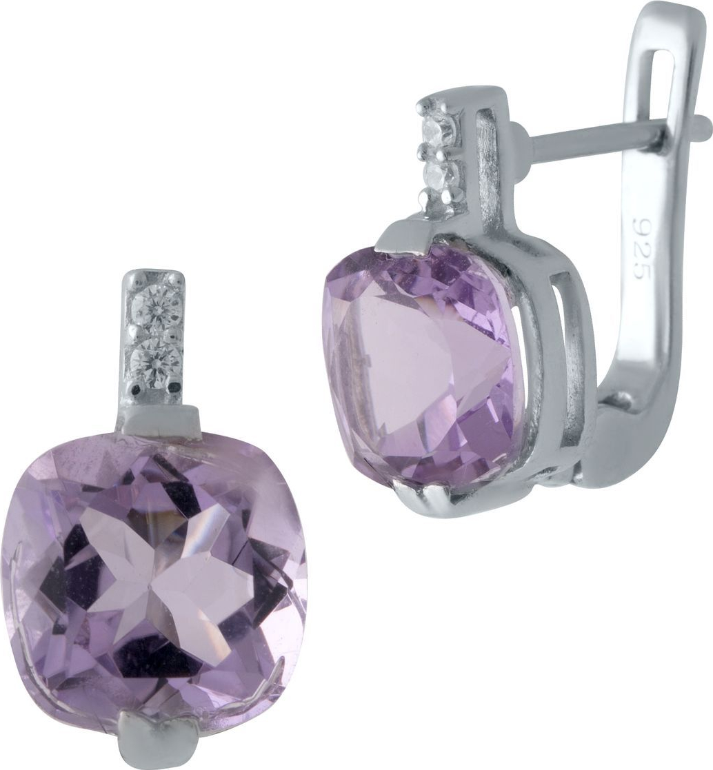 

Серебряные серьги SilverBreeze с натуральным аметистом (SKU_2020820-mg)
