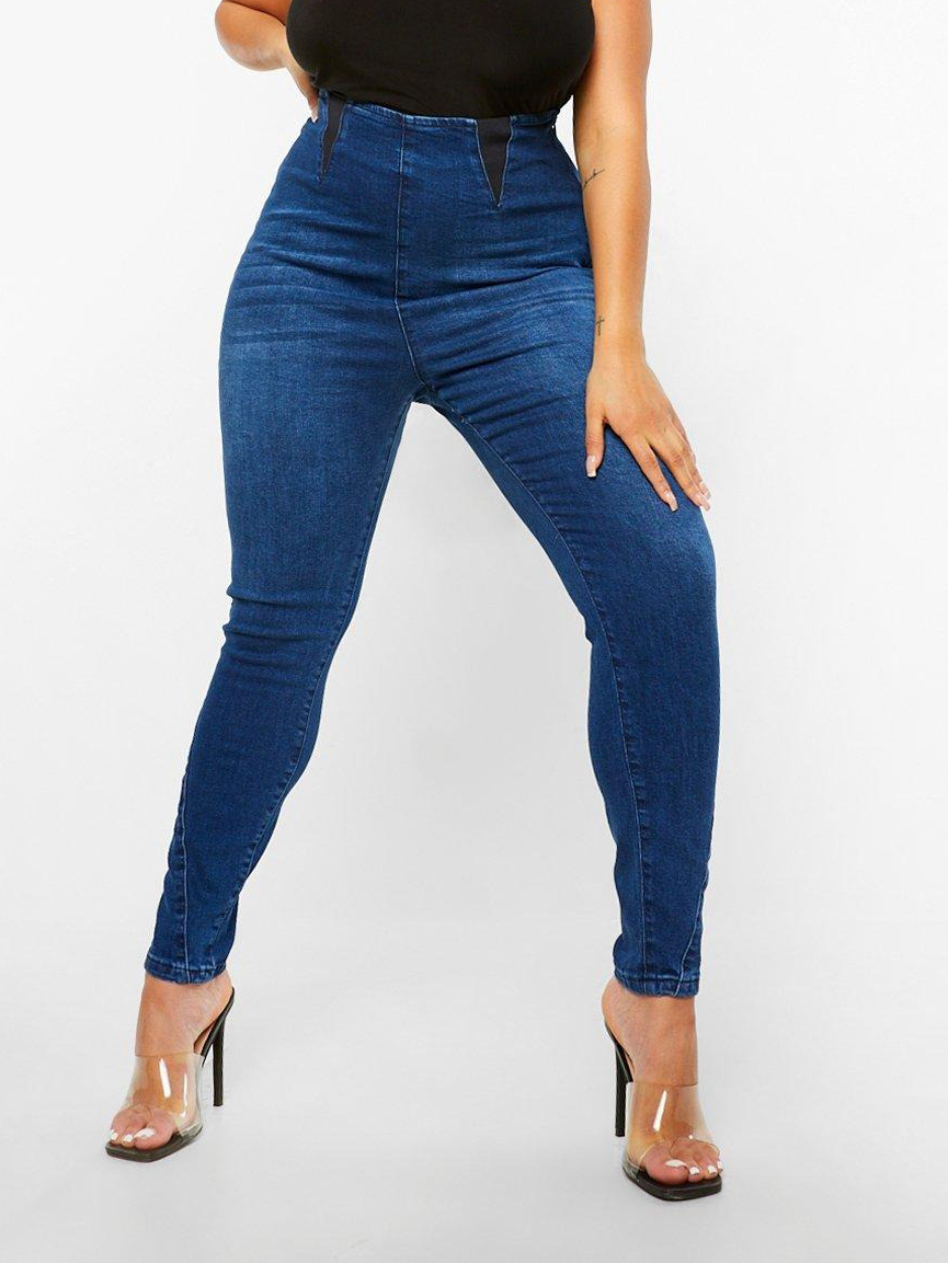 

Джеггинсы Boohoo bh04500003 50 Синие