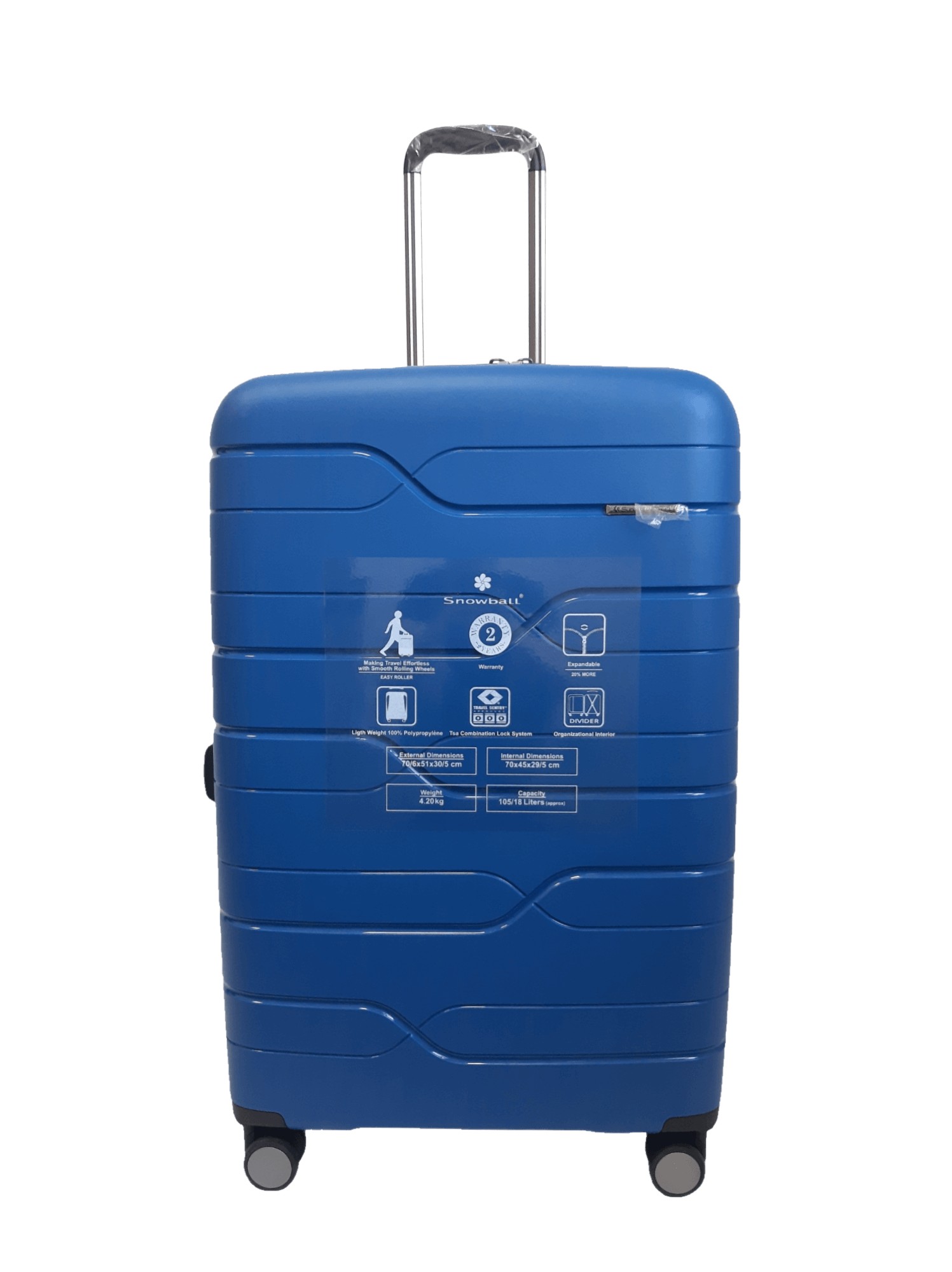 

Чемодан SNOWBALL 96103 S ручная кладь синий
