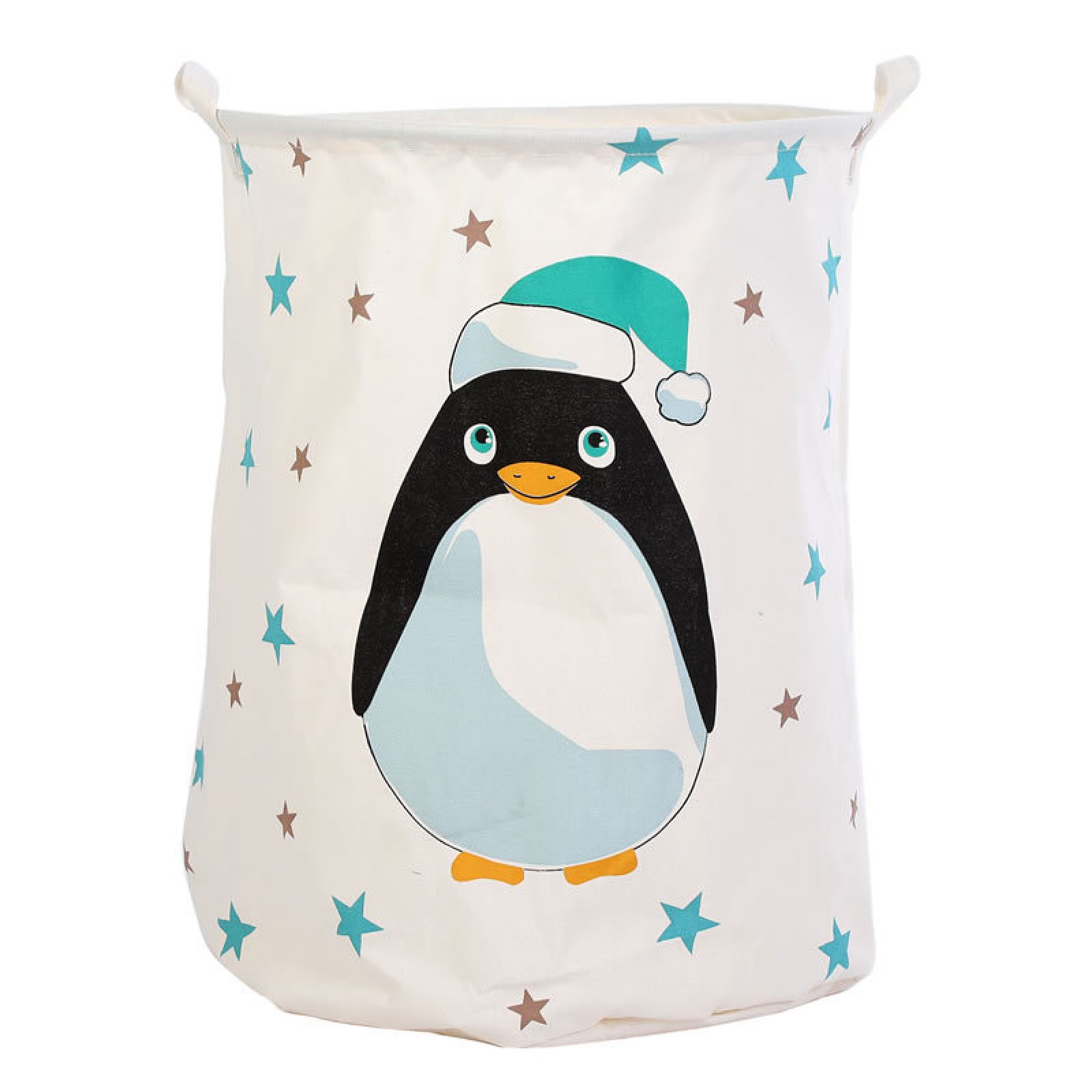 

Корзина для игрушек белая Пингвин (K323 )