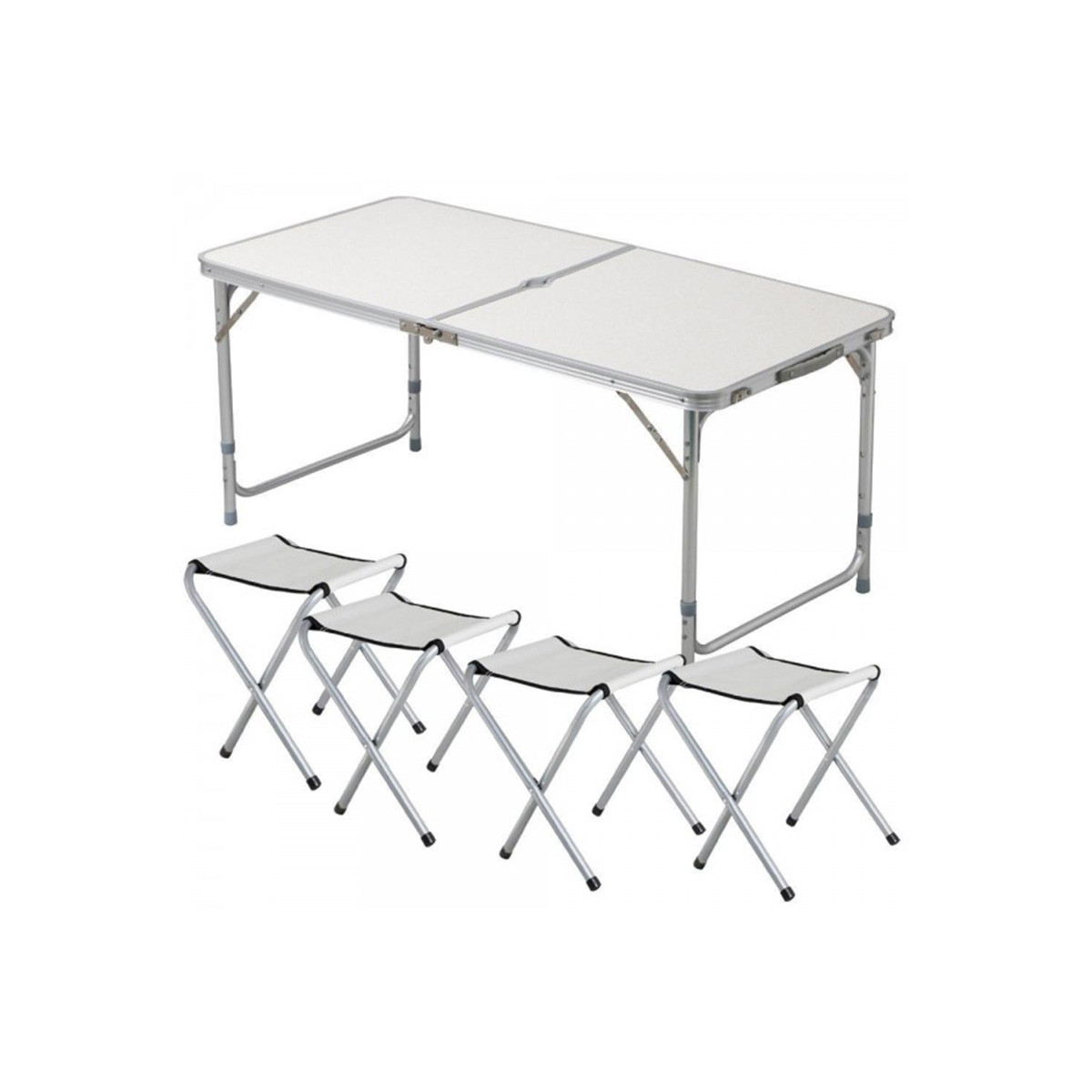 

Стол и стулья Easy Campi 1+4 120х60х70см Белый 5363 (складной, для пикника)