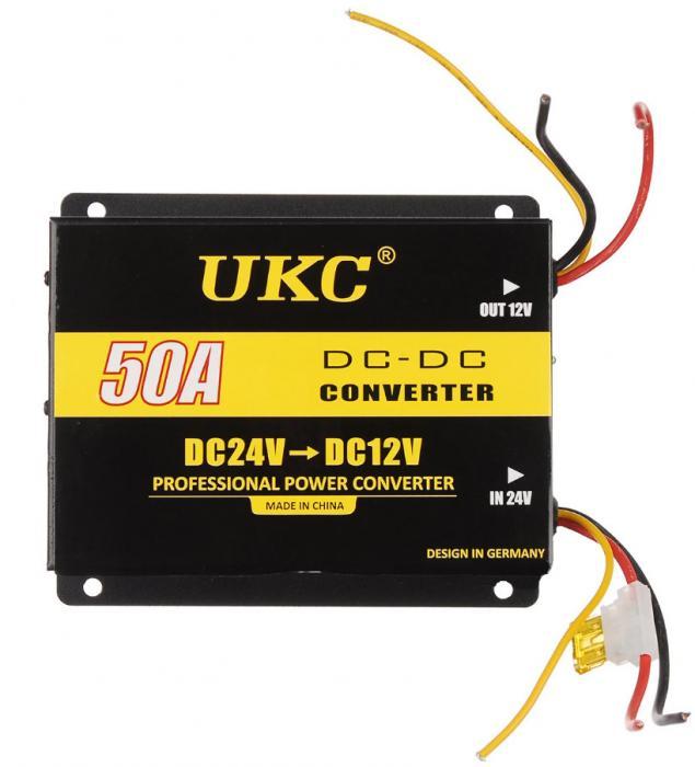 

Конвертер автомобильный UKC DDC-50A 24V-12V