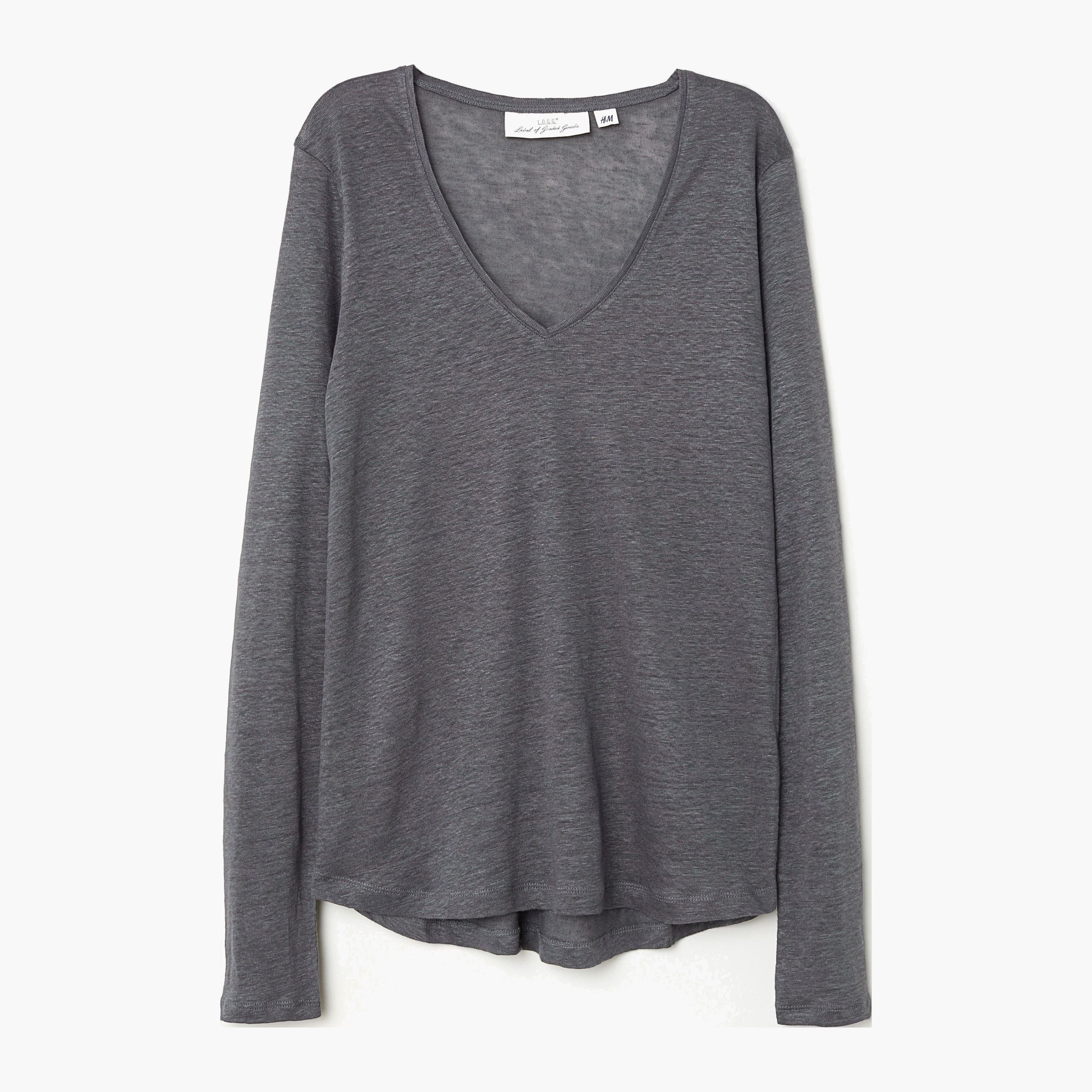 

Лонгслив H&M XAZ111790ZWIV  Серый, Лонгслив H&M XAZ111790ZWIV S Серый