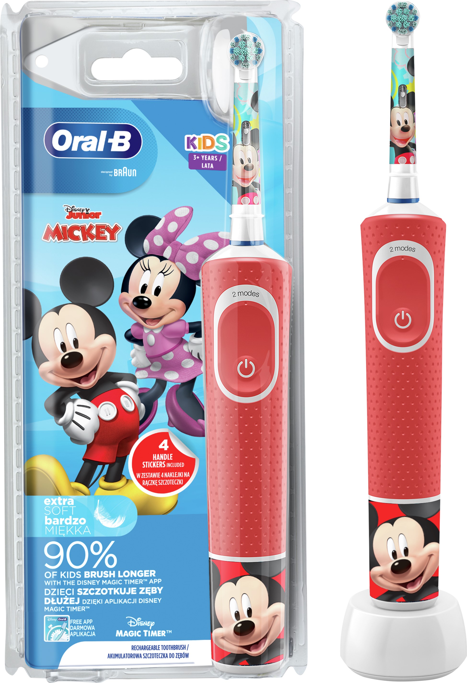 

Электрическая зубная щетка ORAL-B BRAUN Kids "Микки Маус"