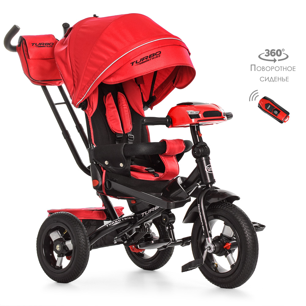 

Велосипед з посиленою ручкою TURBOTRIKE M4060 Червоний