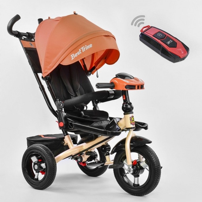 

Велосипед триколісний з ручкою Best Trike 6088F сталева рама Рожевий