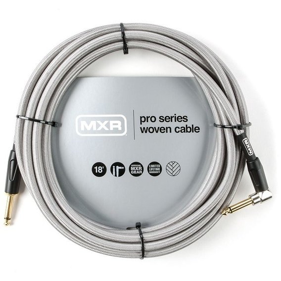 

Инструментальный кабель Jack 6,3- Jack 6,3 5.4м Dunlop DCIW18R MXR Pro Series Woven Silver